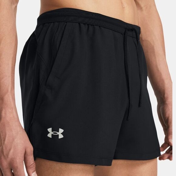 Under Armour Black Launch 5" Athletic Running Men's Shorts #F - Picture 1 of 5